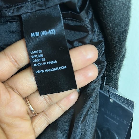 J.M Haggar Charcoal Men’s Coat With Thermal Lining Size M - Picture 10 of 11